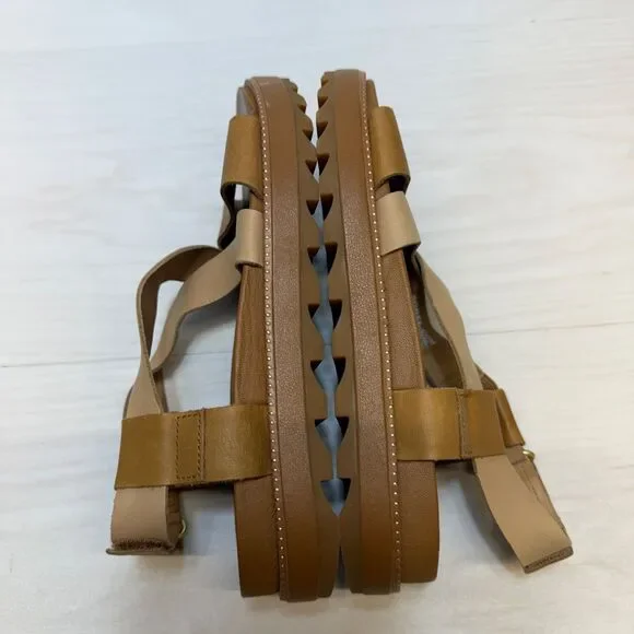 Sorel Roaming Criss Cross Sandal Women 7.5 US Brown NL3909-224 - Picture 2 of 9